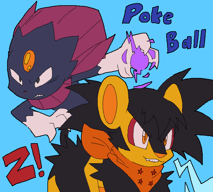 luxray goku and weavile vegeta