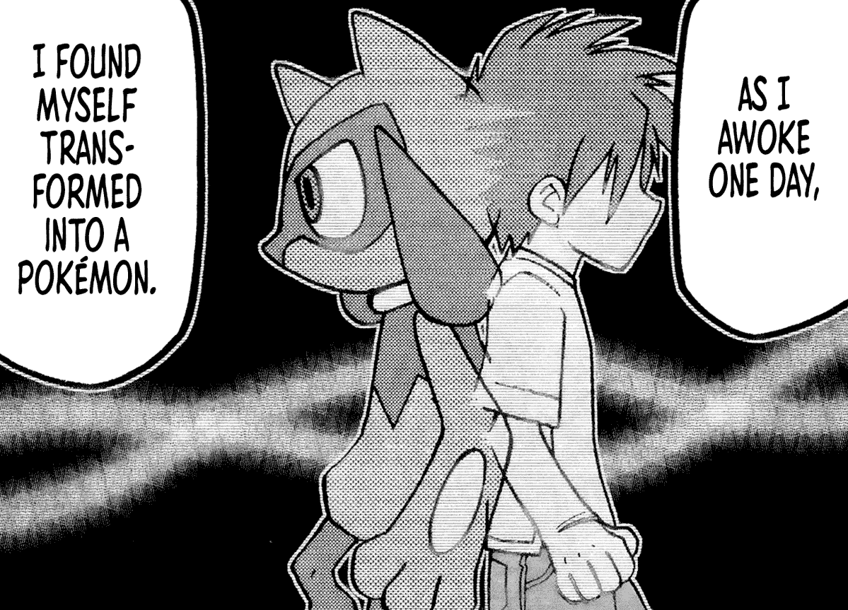 human to riolu manga panel